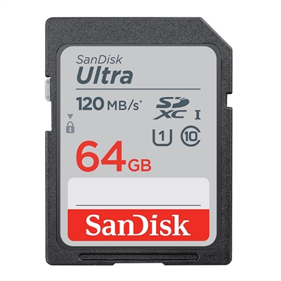 Sandisk Ultra 64gb Sdxc Memory Card 120mbs